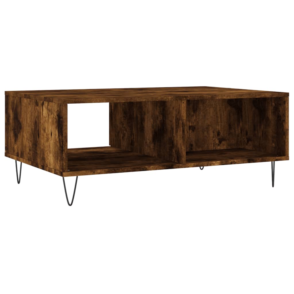 Salongbord røkt eik 90x60x35 cm konstruert tre
