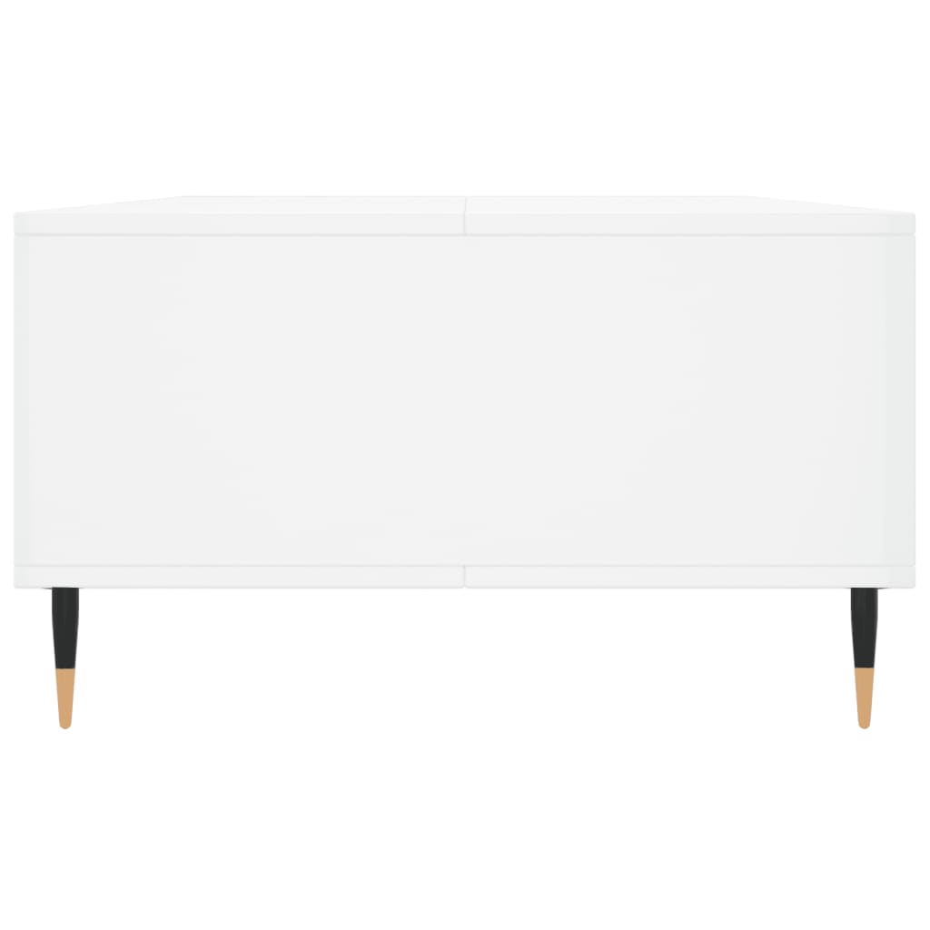 Salongbord høyglans hvit 104x60x35 cm konstruert tre