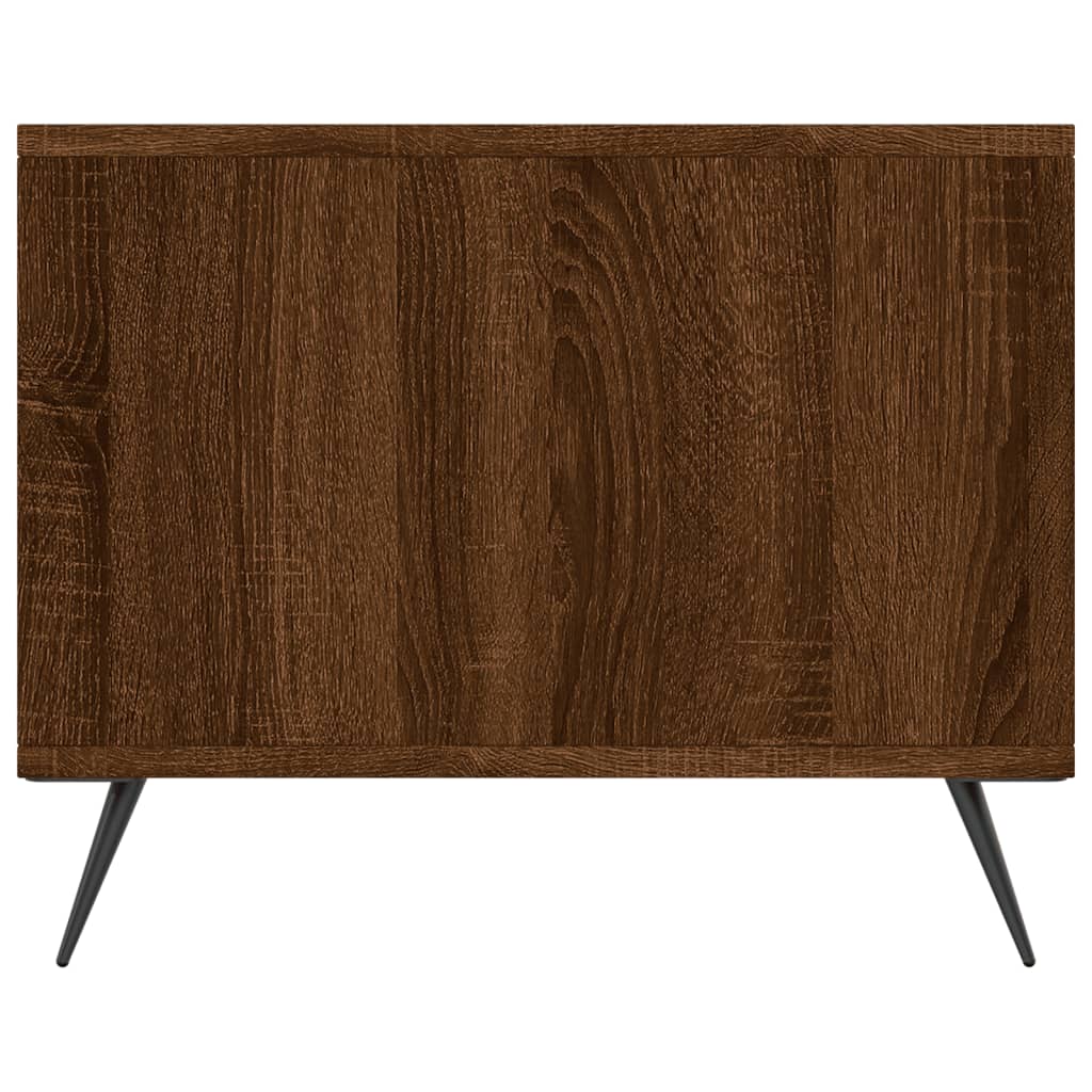 Salongbord brun eik 90x50x40 cm konstruert tre
