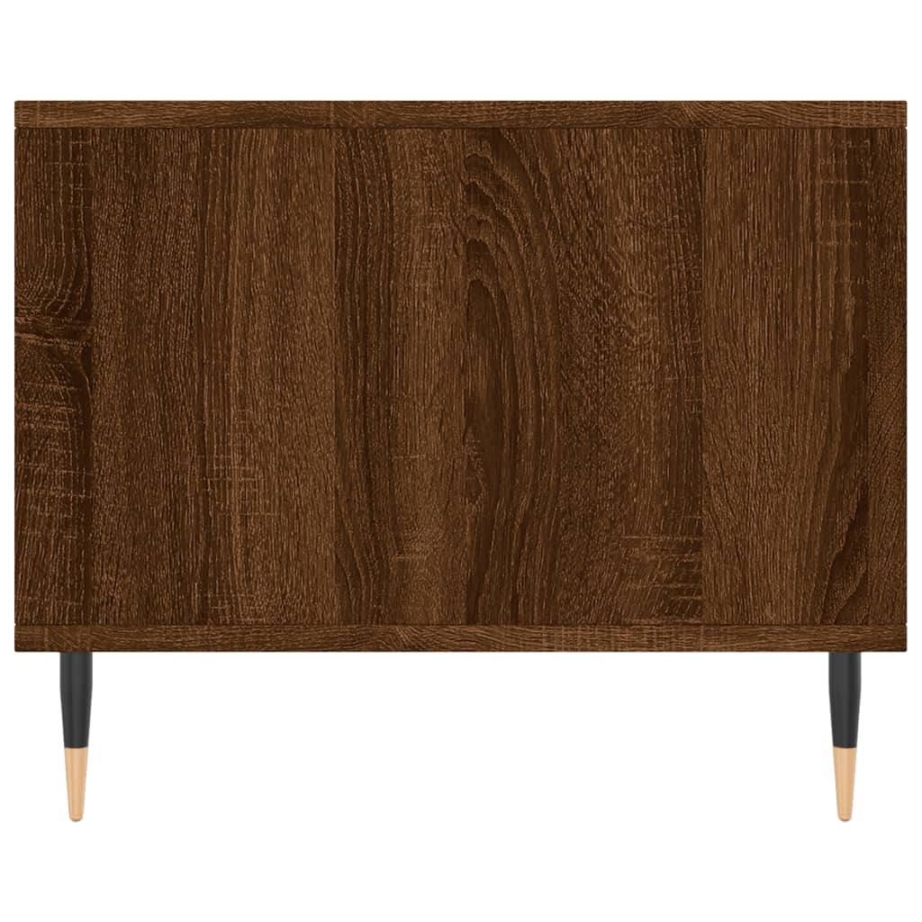 Salongbord brun eik 90x50x40 cm konstruert tre