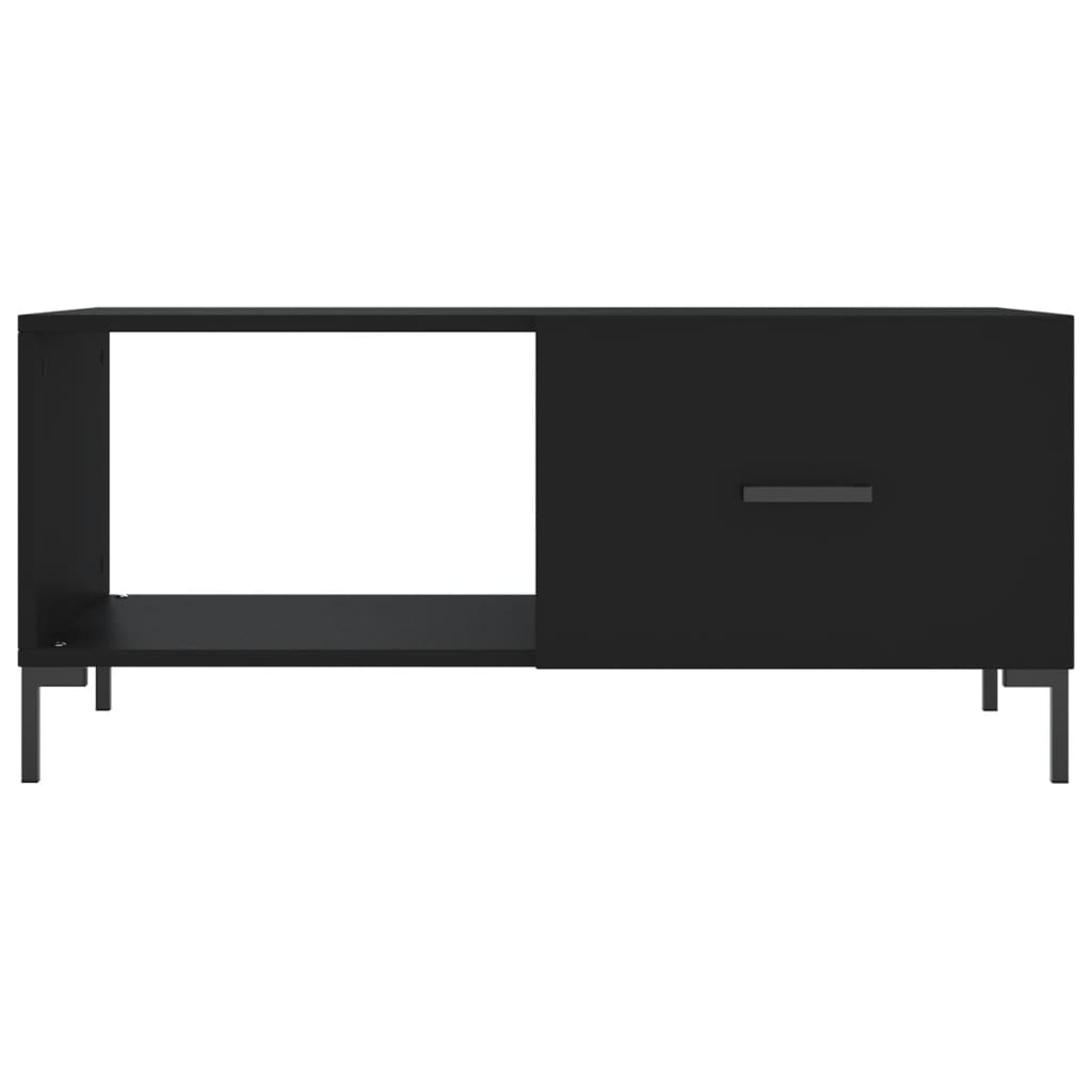 Salongbord svart 90x50x40 cm konstruert tre