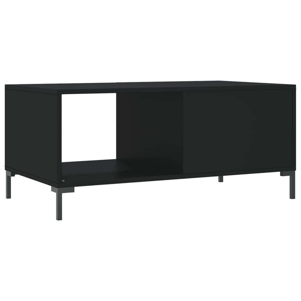 Salongbord svart 90x50x40 cm konstruert tre