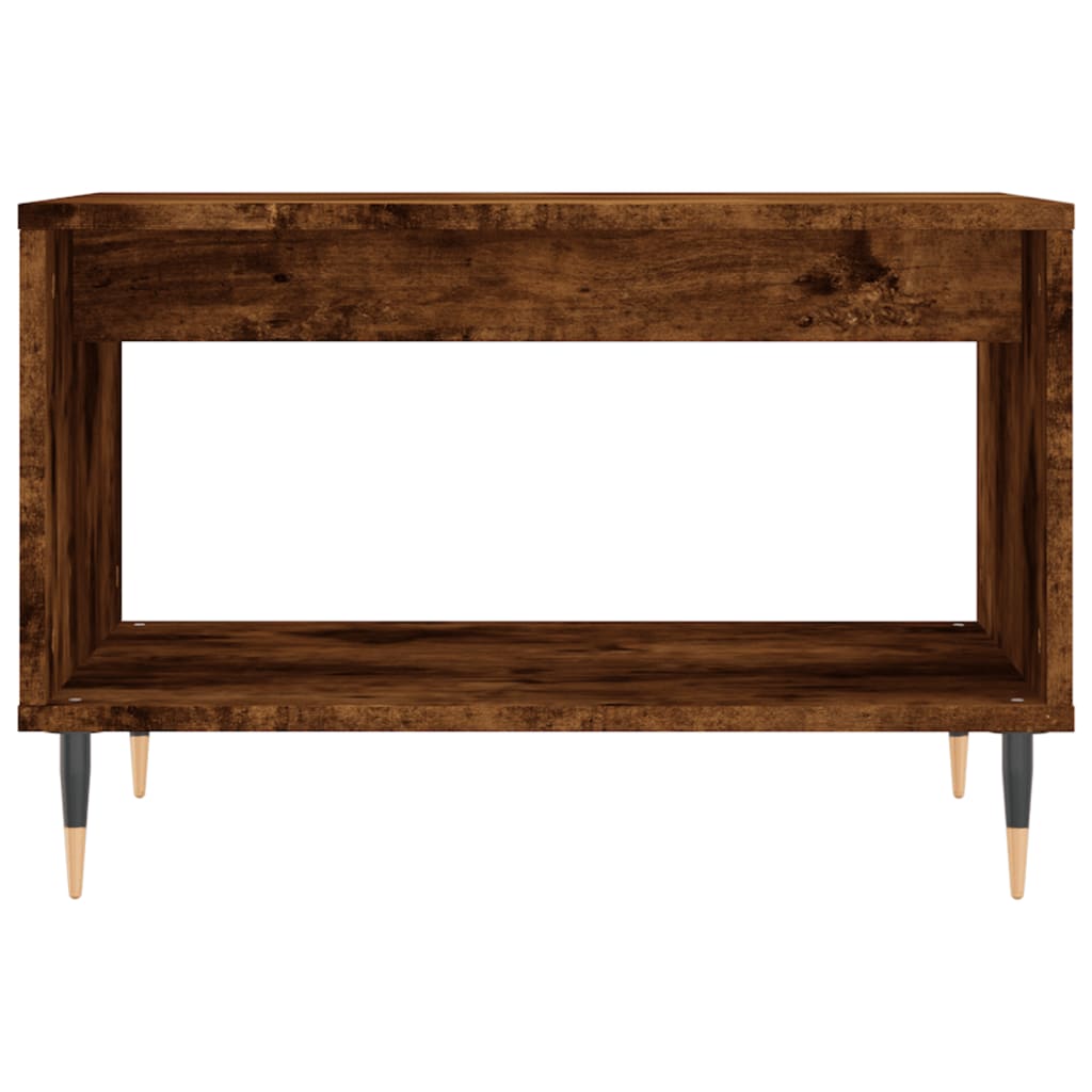 Salongbord brun eik 60x50x40 cm konstruert tre