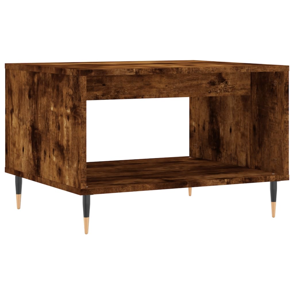 Salongbord brun eik 60x50x40 cm konstruert tre