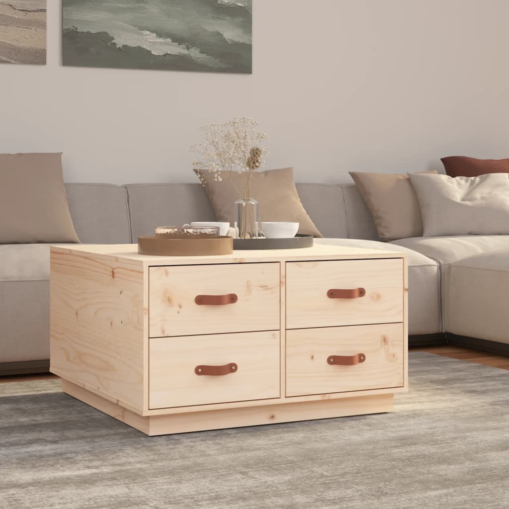 Salongbord 80x80x45 cm heltre furu