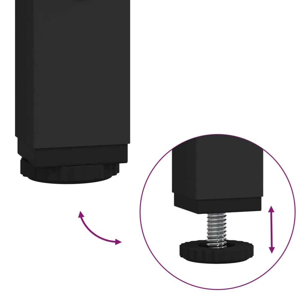 Sidebord 2 stk brun eik konstruert tre