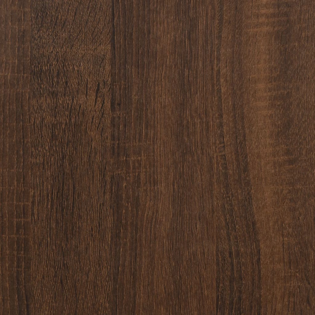 Sidebord 2 stk brun eik konstruert tre