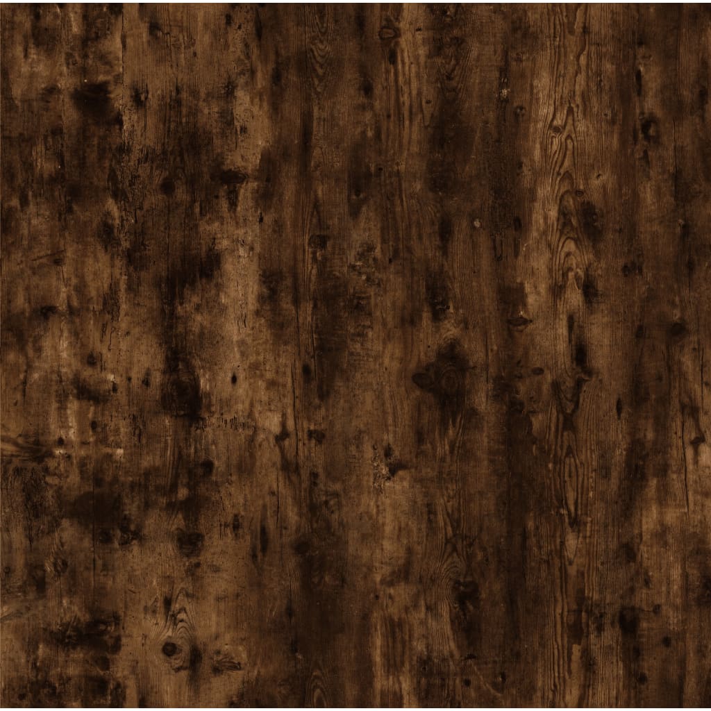 Salongbord røkt eik 100x50x45 cm konstruert tre og jern