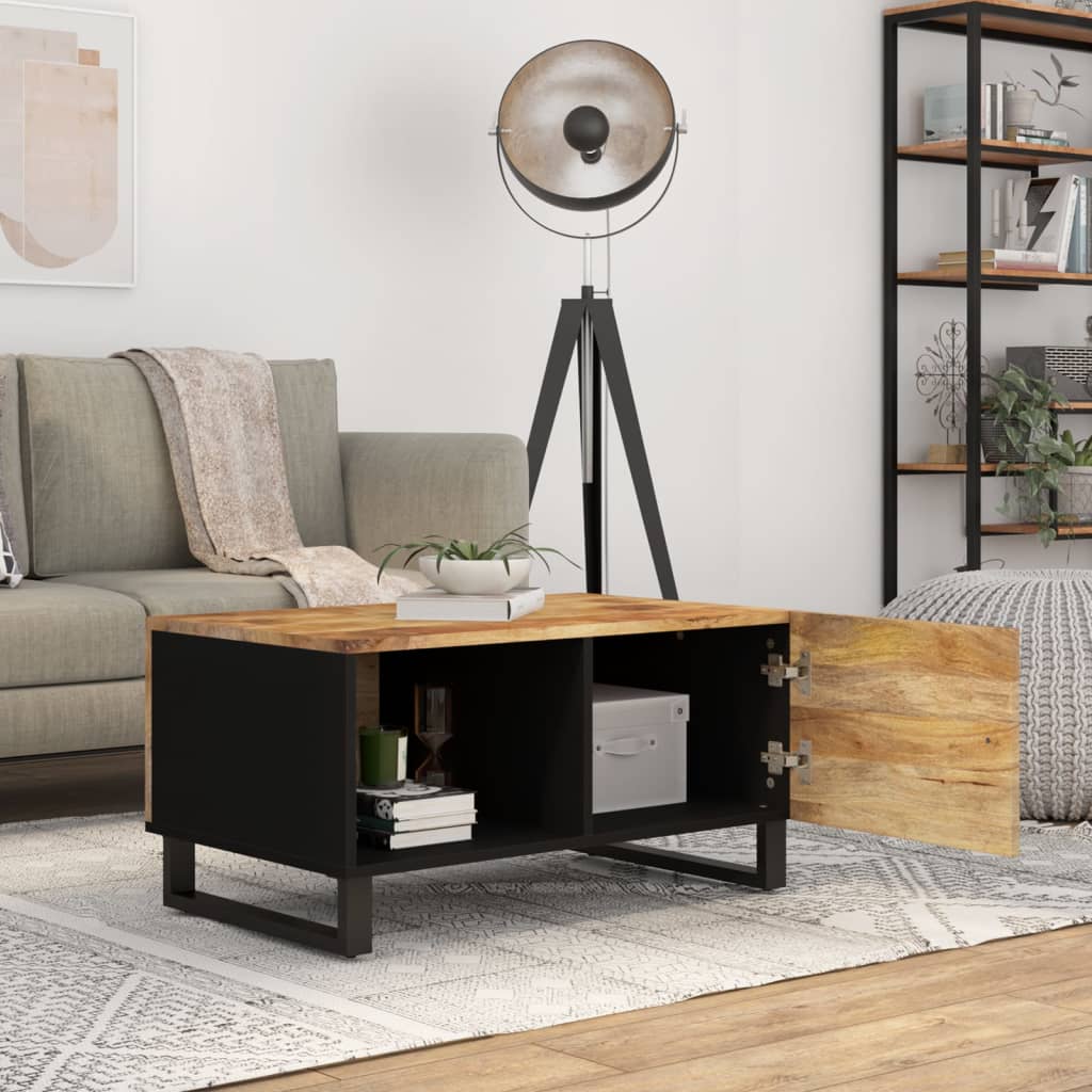 Salongbord 80x50x40 cm heltre mango og konstruert tre