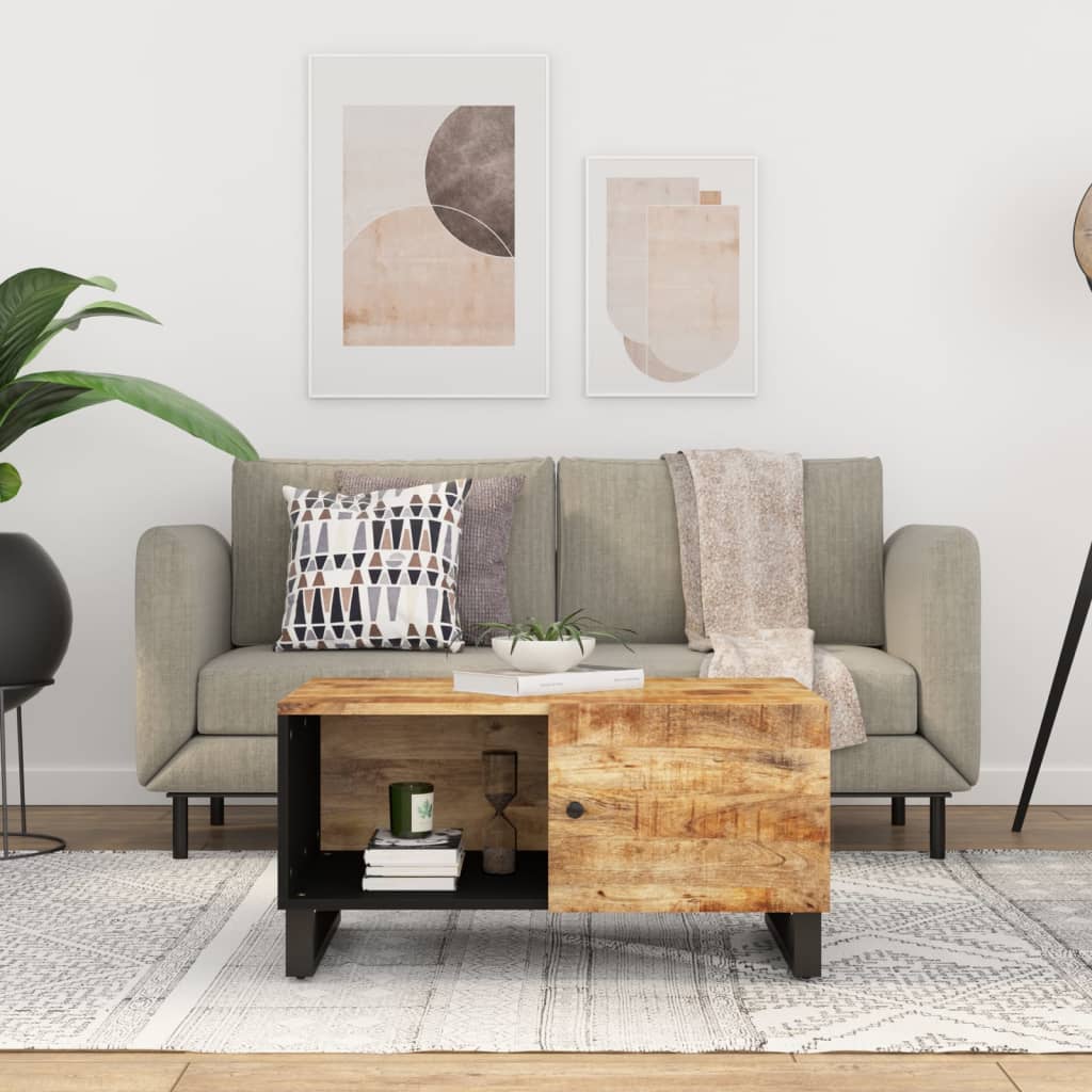 Salongbord 80x50x40 cm heltre mango og konstruert tre