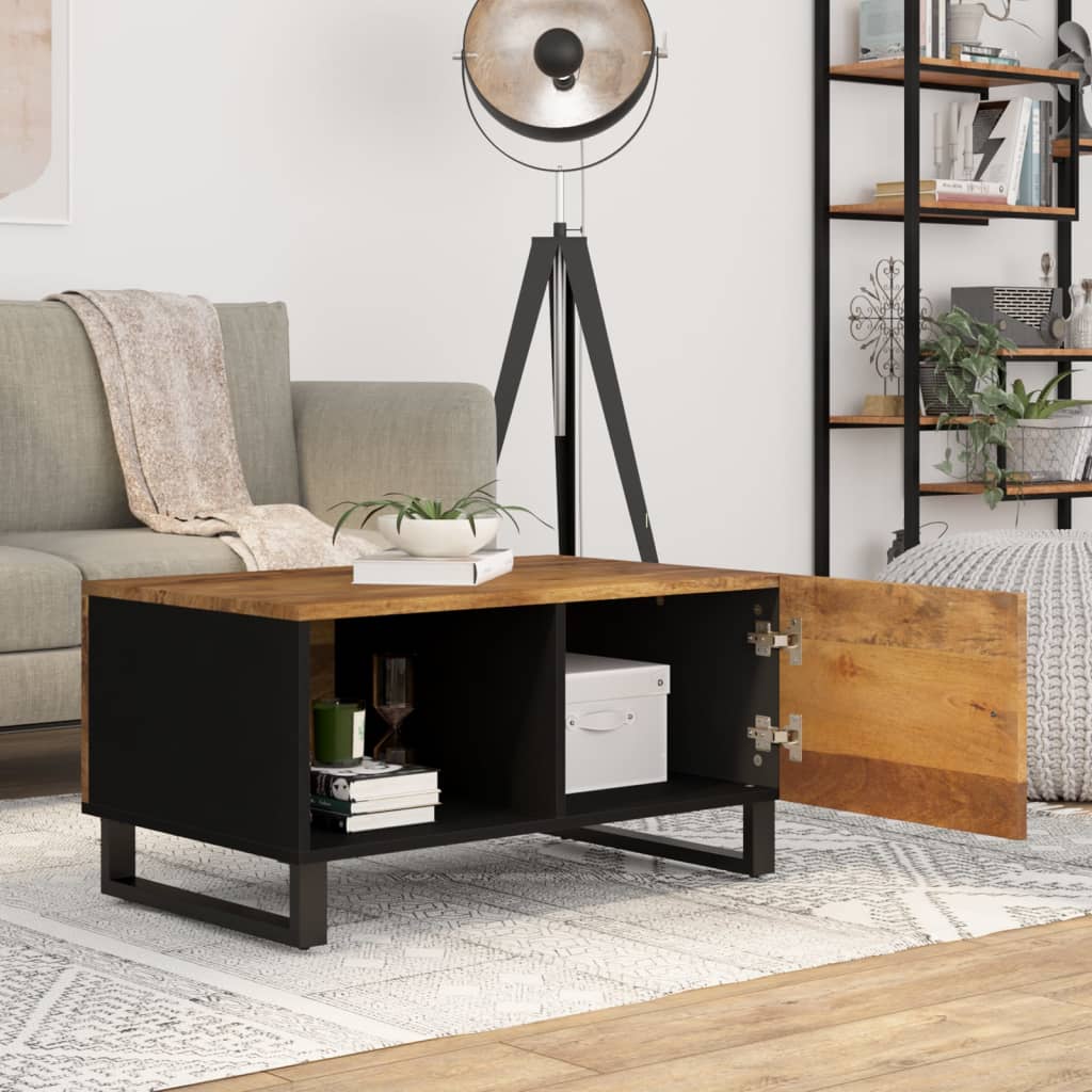 Salongbord 80x50x40 cm heltre mango og konstruert tre