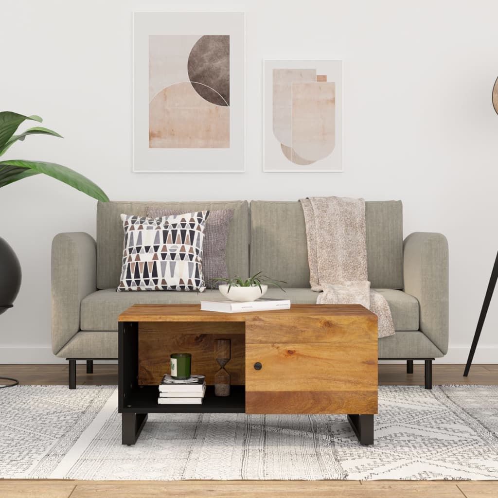 Salongbord 80x50x40 cm heltre mango og konstruert tre
