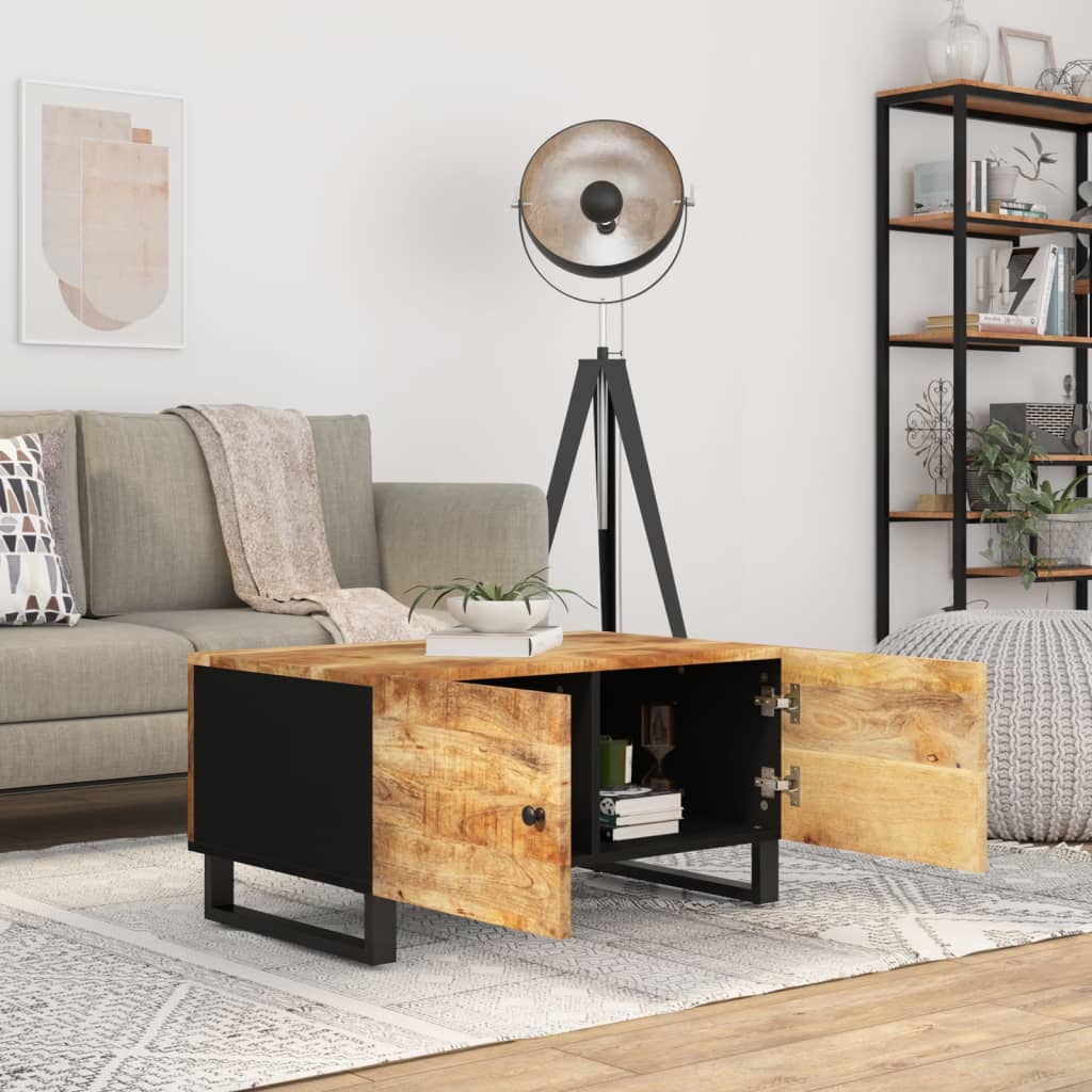 Salongbord 80x50x40 cm heltre mango og konstruert tre