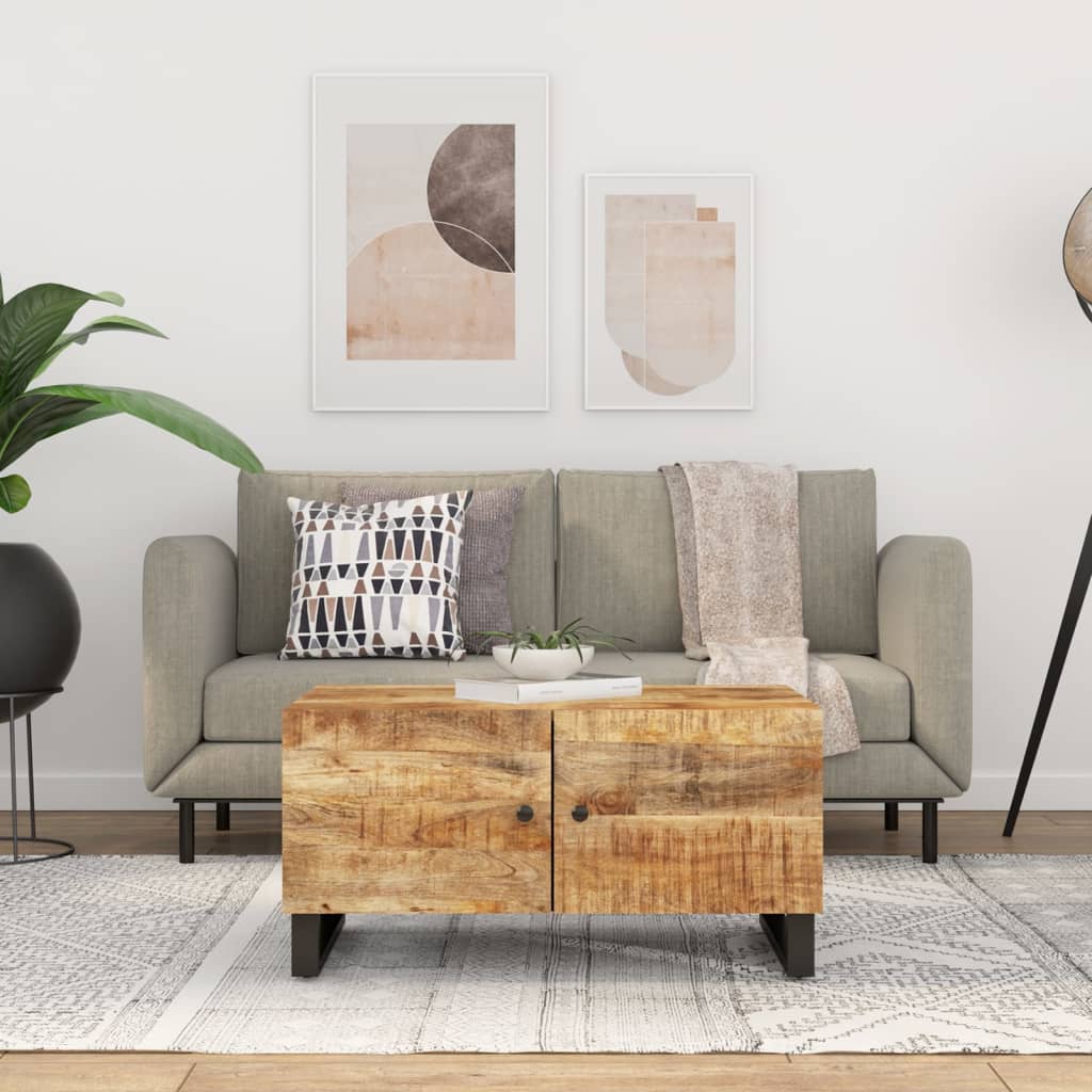 Salongbord 80x50x40 cm heltre mango og konstruert tre