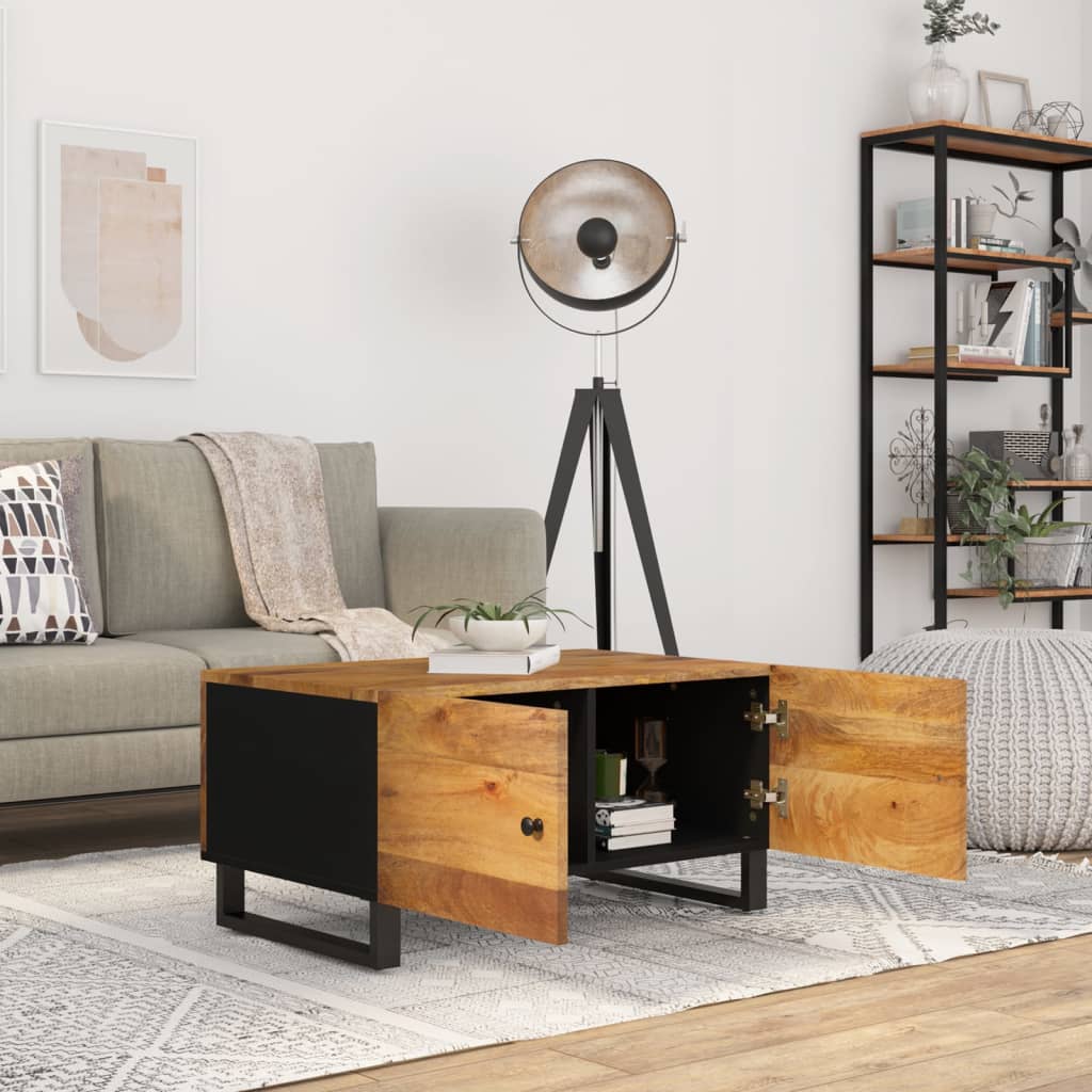 Salongbord 80x50x40 cm heltre mango og konstruert tre