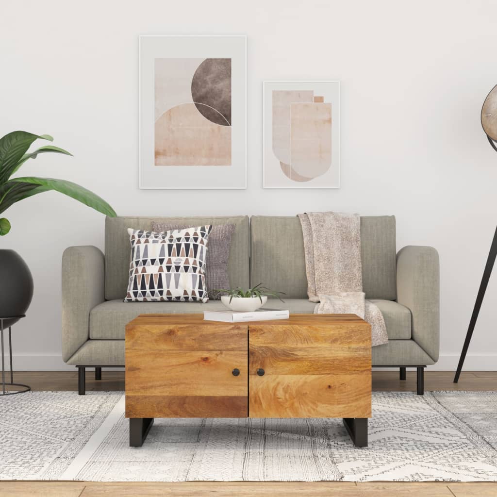 Salongbord 80x50x40 cm heltre mango og konstruert tre