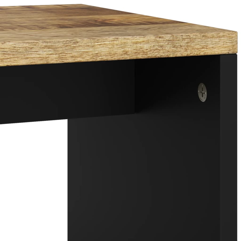 Salongbord 40x31x46 cm heltre mango og konstruert tre