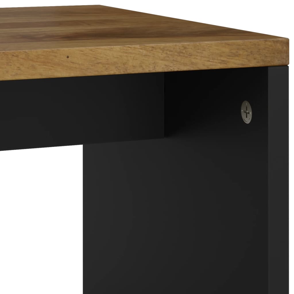 Salongbord 40x31x46 cm heltre mango og konstruert tre