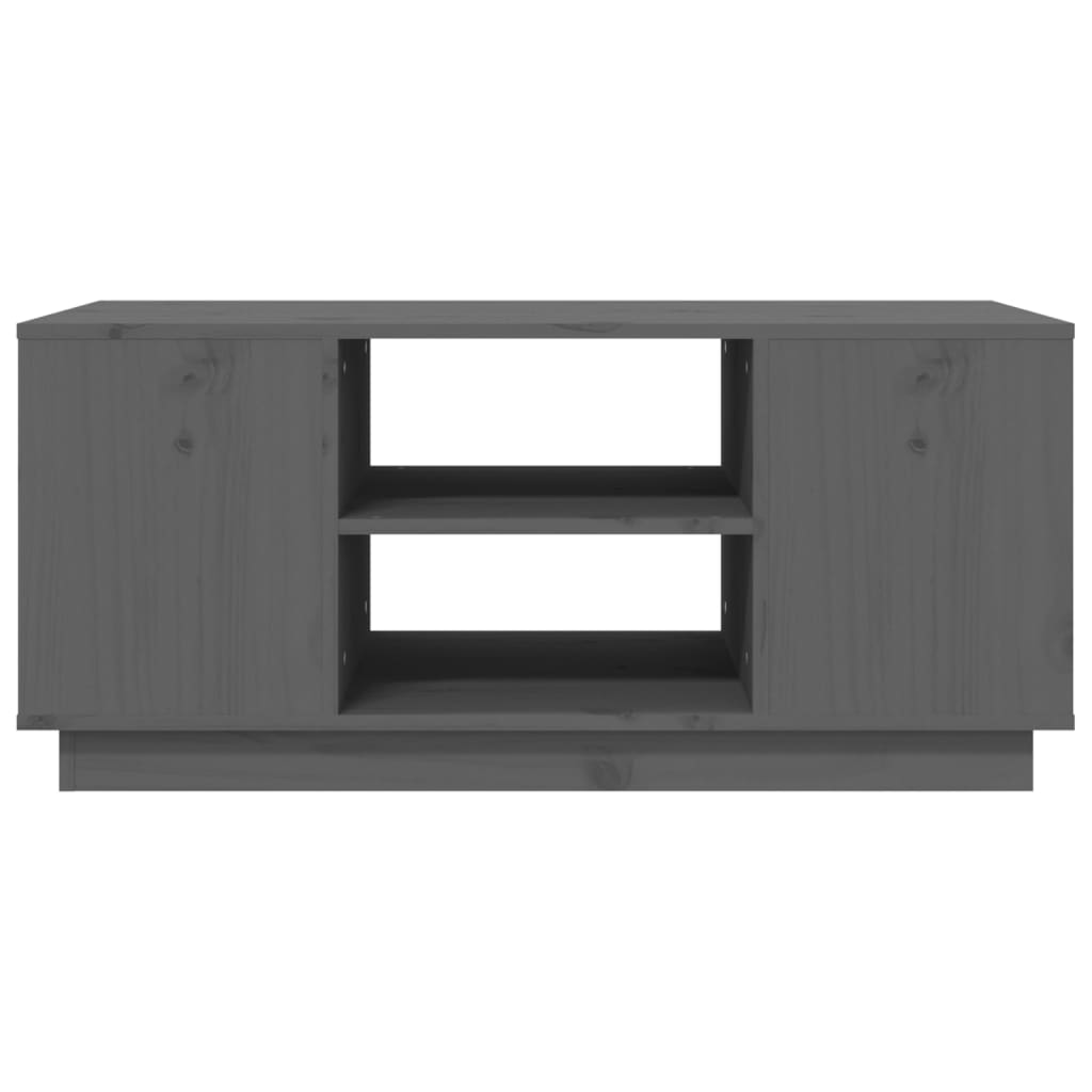 Salongbord grå 90x49x40,5 cm heltre furu