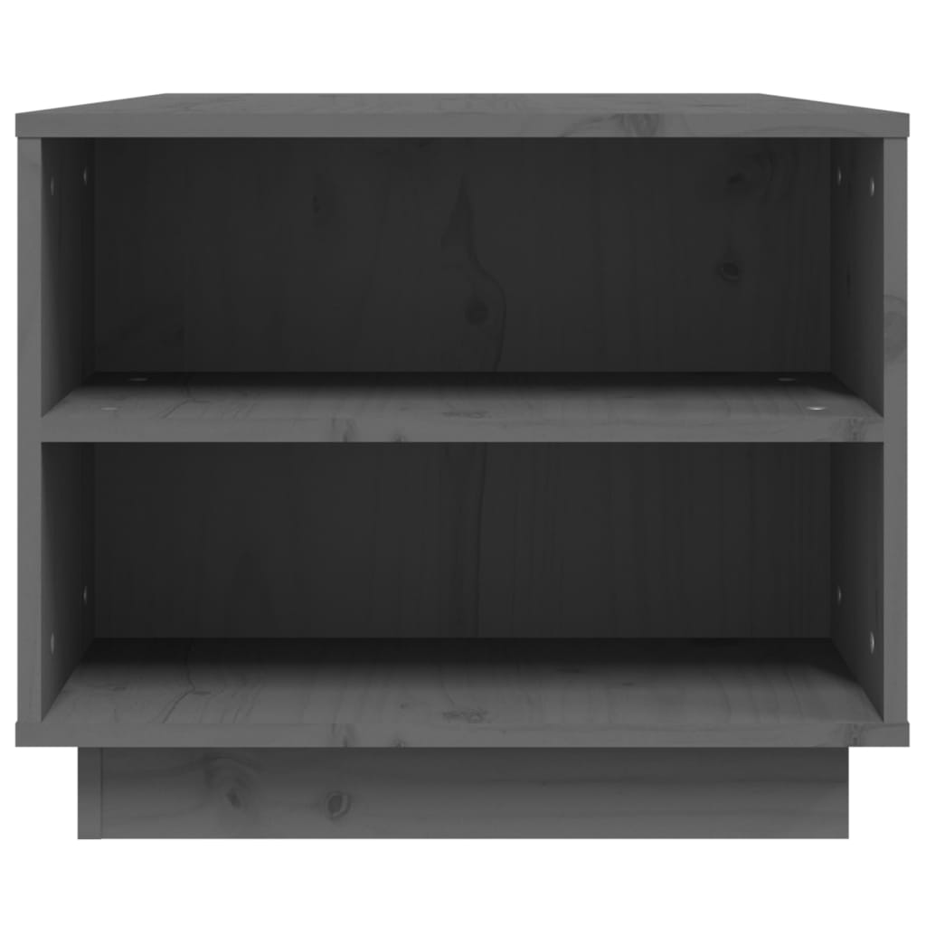 Salongbord grå 90x49x40,5 cm heltre furu