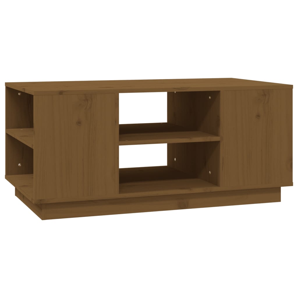 Salongbord honningbrun 90x49x40,5 cm heltre furu