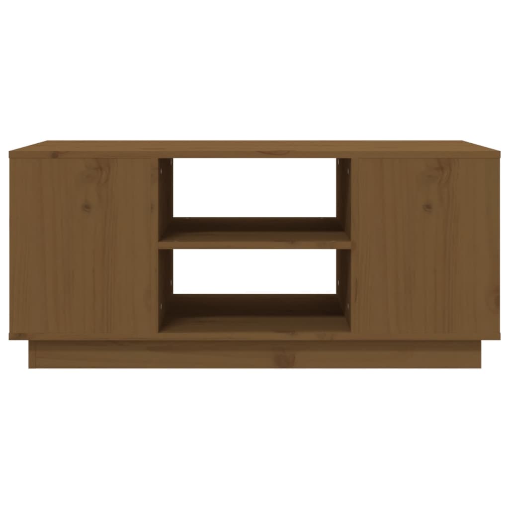 Salongbord honningbrun 90x49x40,5 cm heltre furu