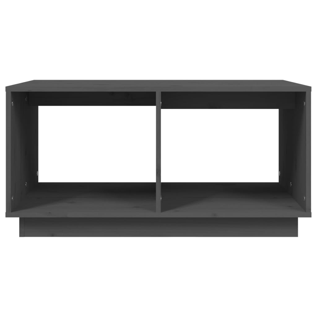 Salongbord grå 80x50x40 cm heltre furu