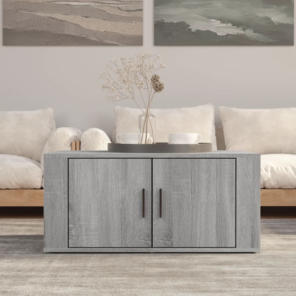 Salongbord grå sonoma 80x50x36 cm konstruert tre