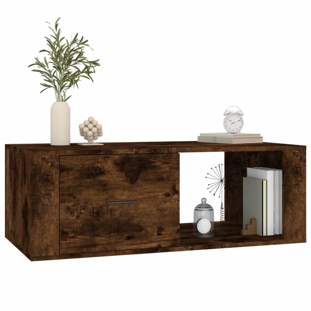 Salongbord røkt eik 100x50,5x35 cm konstruert tre