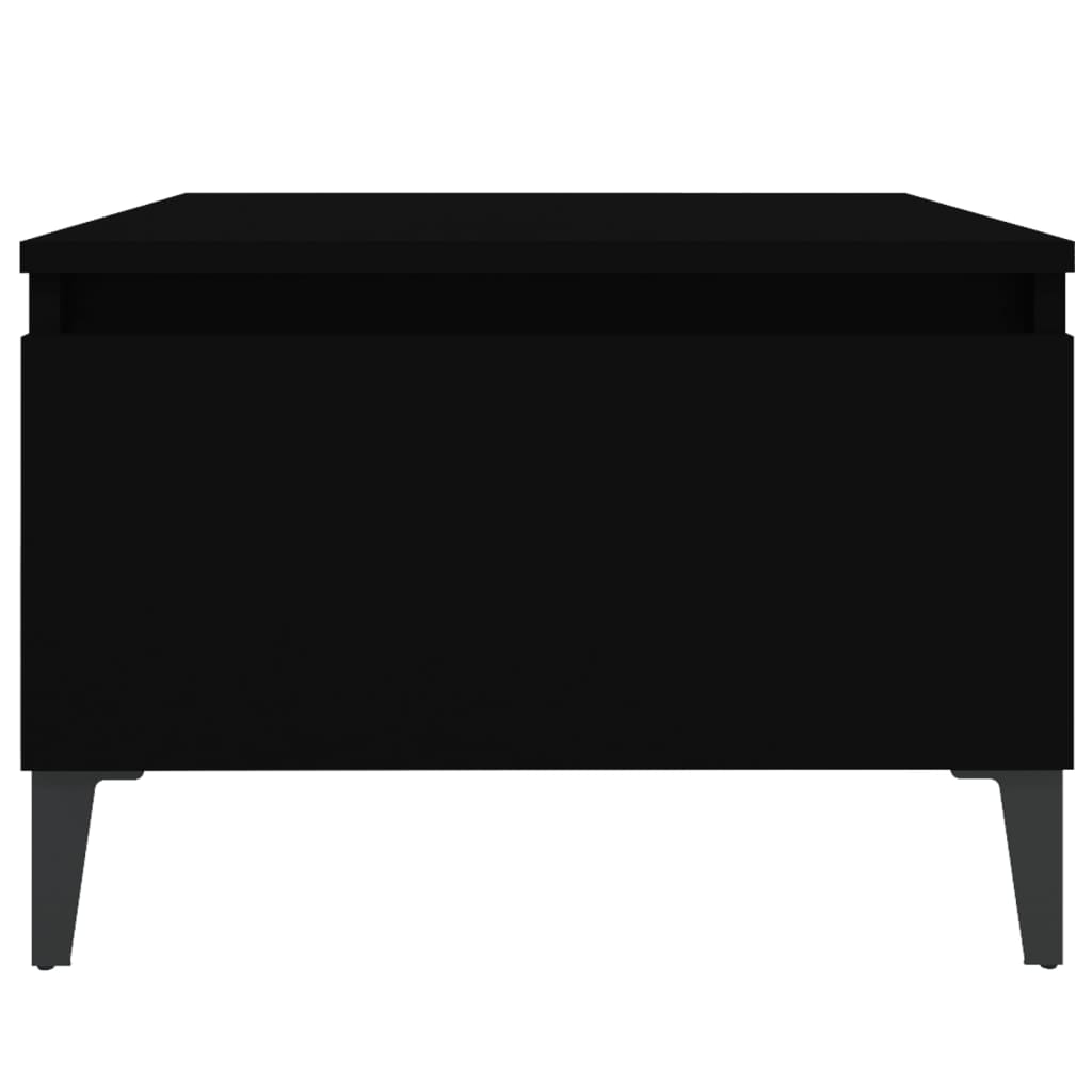Sidebord 2 stk svart 50x46x35 cm konstruert tre