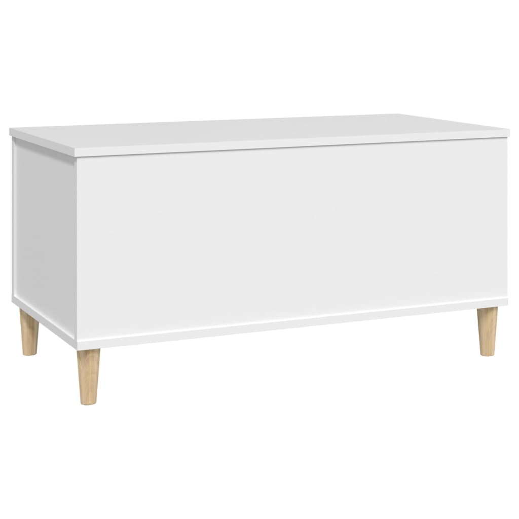 Salongbord hvit 90x44,5x45 cm konstruert tre