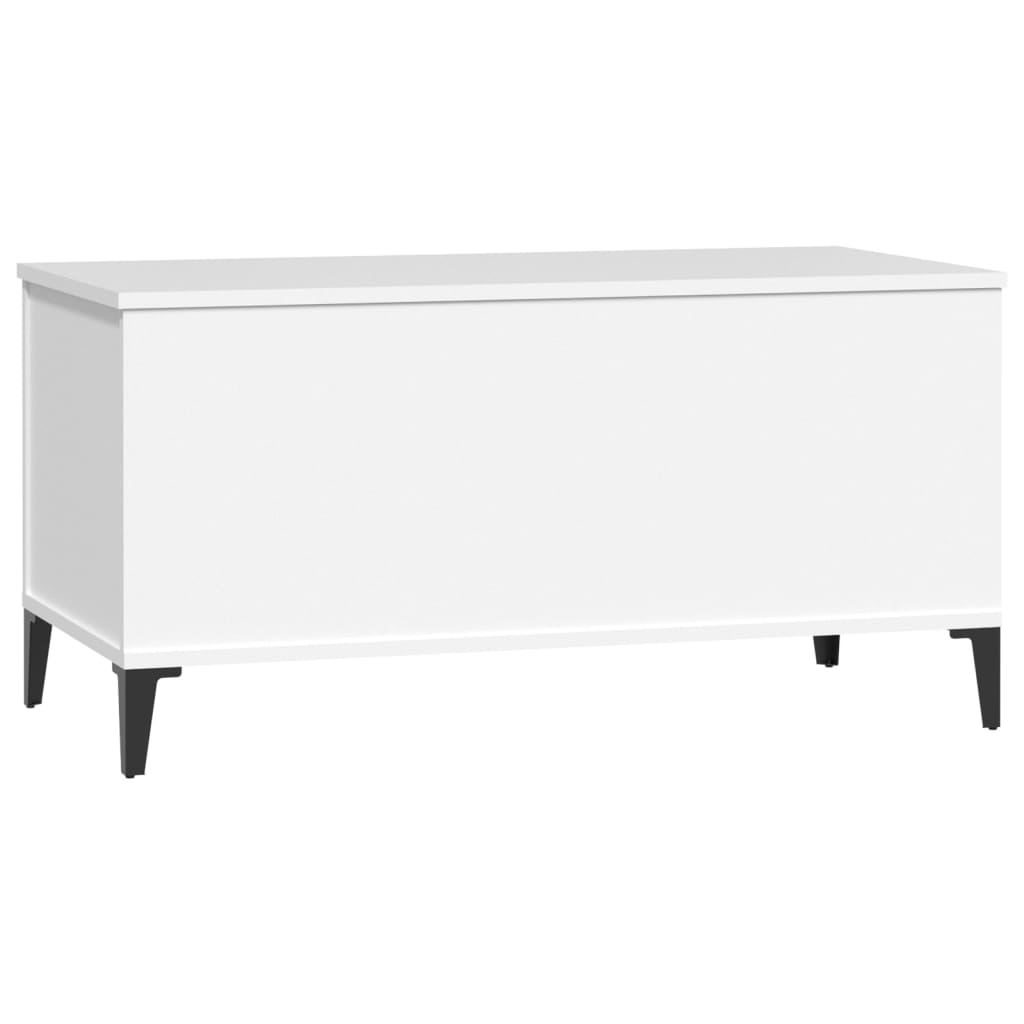 Salongbord hvit 90x44,5x45 cm konstruert tre
