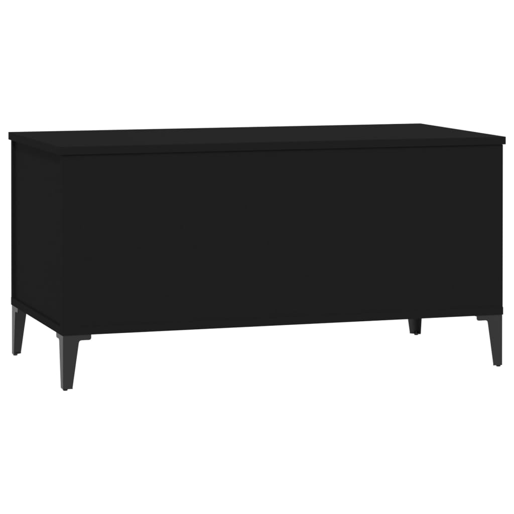 Salongbord svart 90x44,5x45 cm konstruert tre