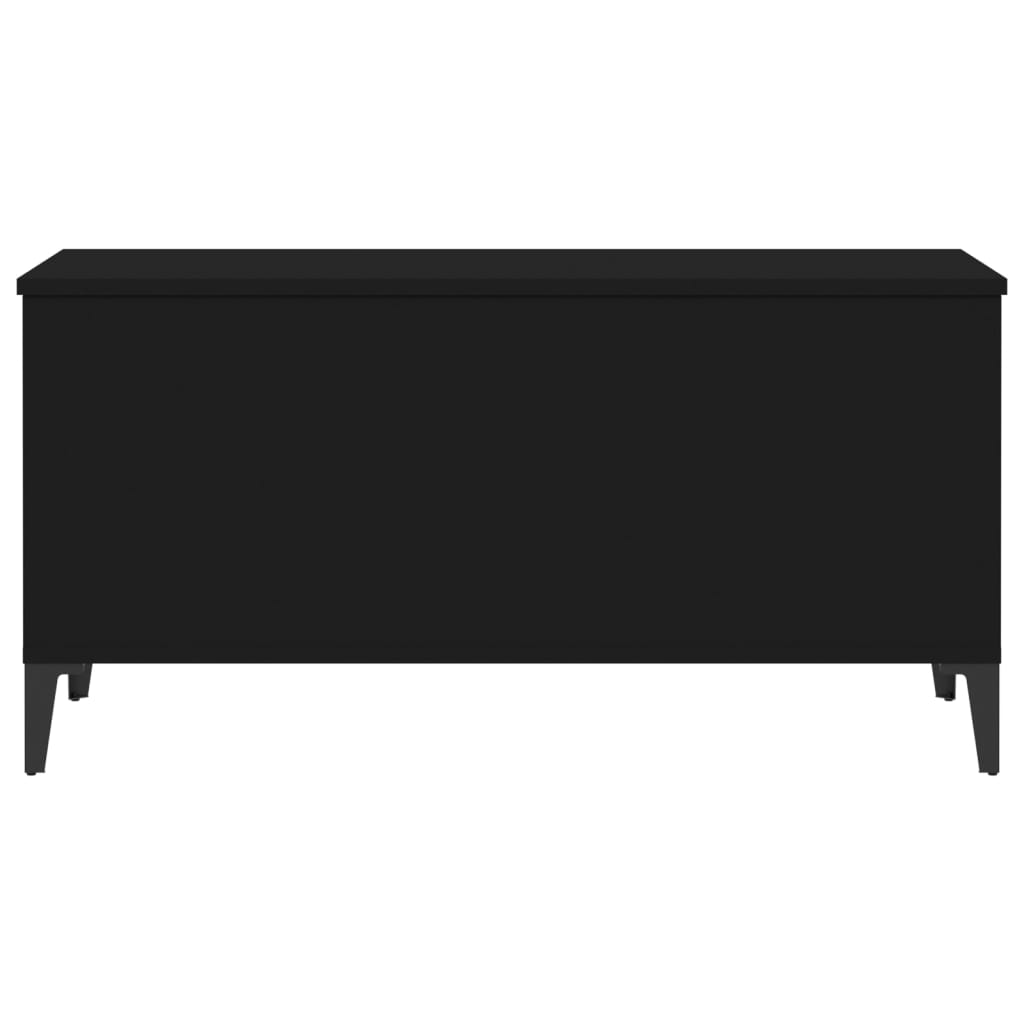 Salongbord svart 90x44,5x45 cm konstruert tre