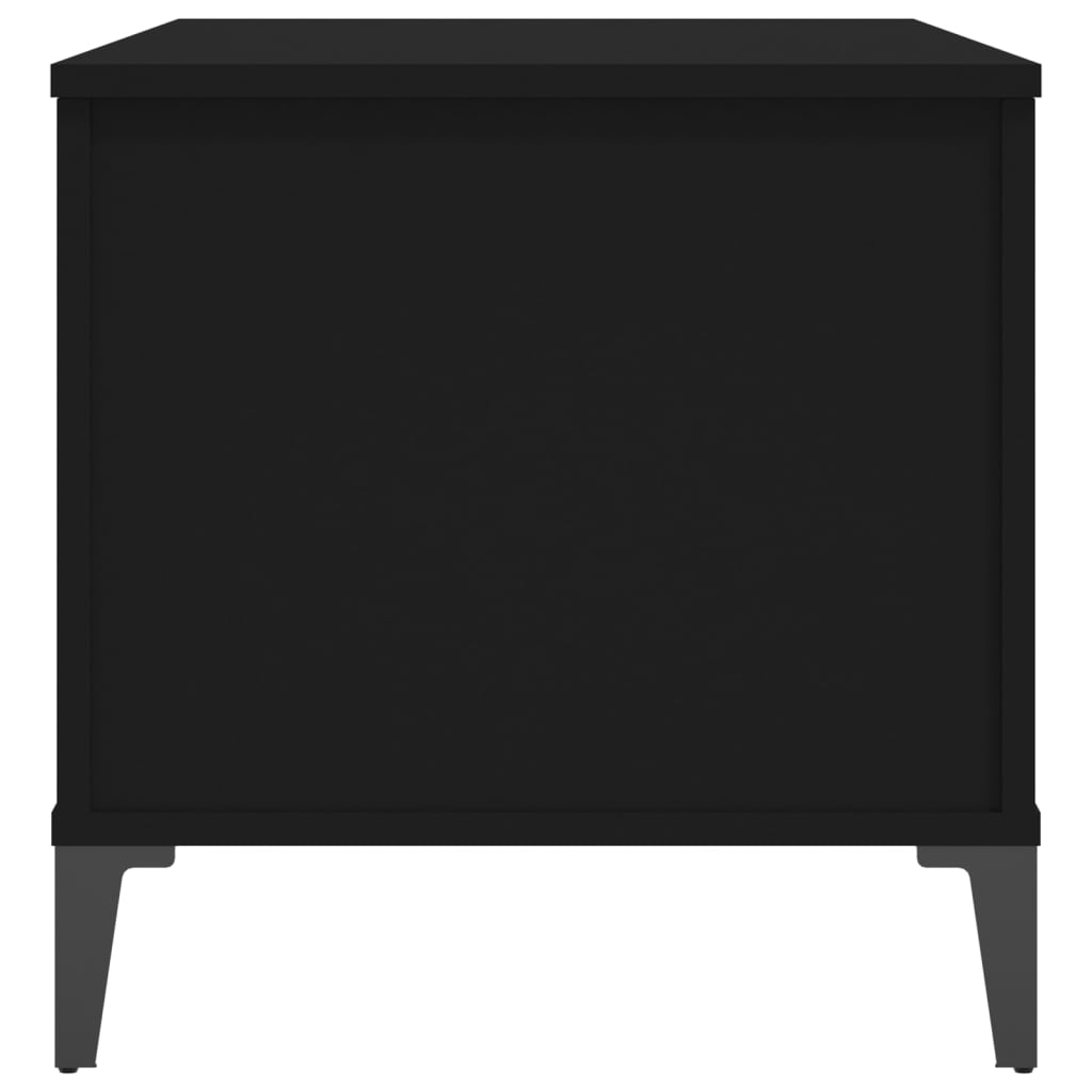 Salongbord svart 90x44,5x45 cm konstruert tre