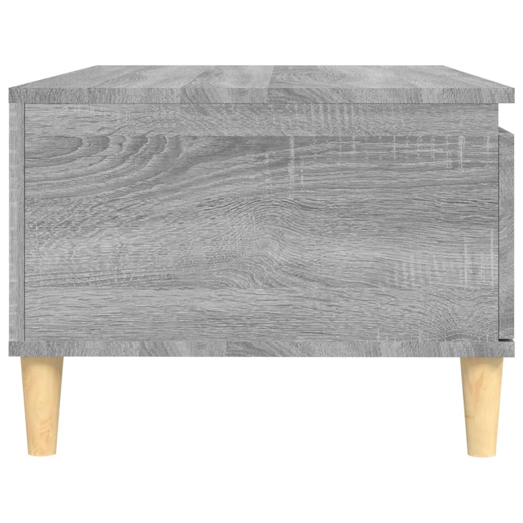 Salongbord grå sonoma 90x50x36,5 cm konstruert tre