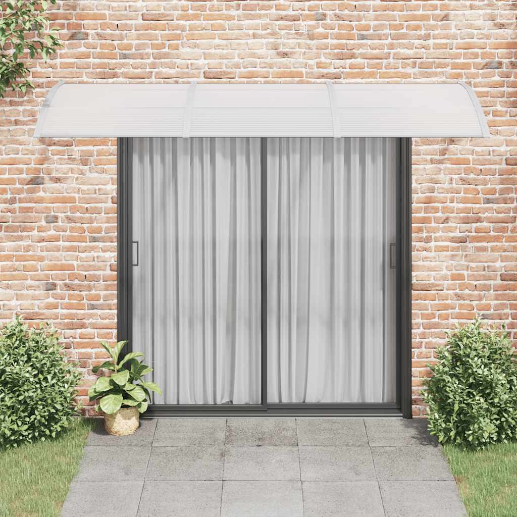 Skjermtak grå 300x100 cm polykarbonat