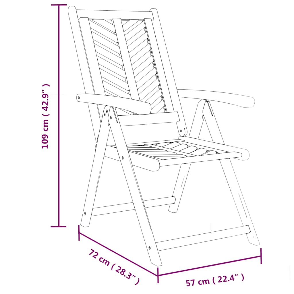 Hagelenestoler 2 stk heltre akasie