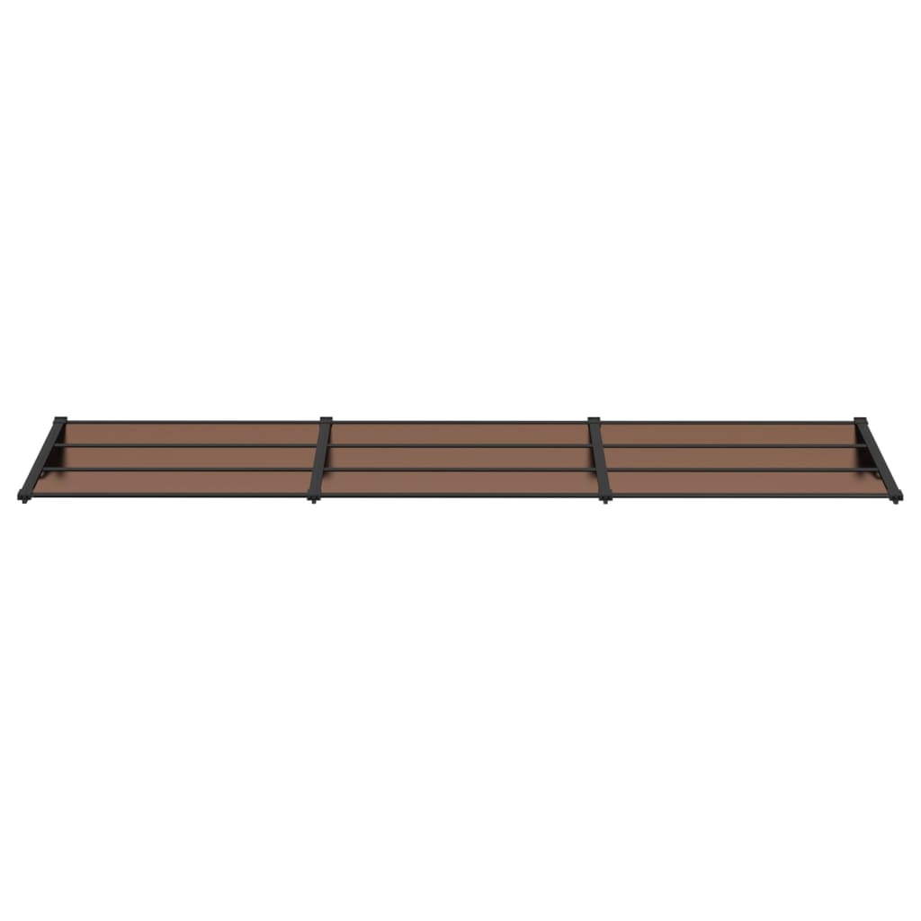 Skjermtak svart 358,5x90 cm polykarbonat