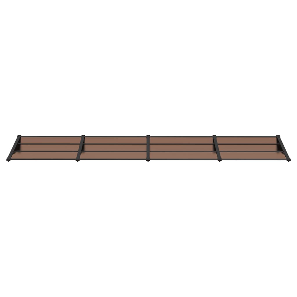 Skjermtak svart 396x90 cm polykarbonat