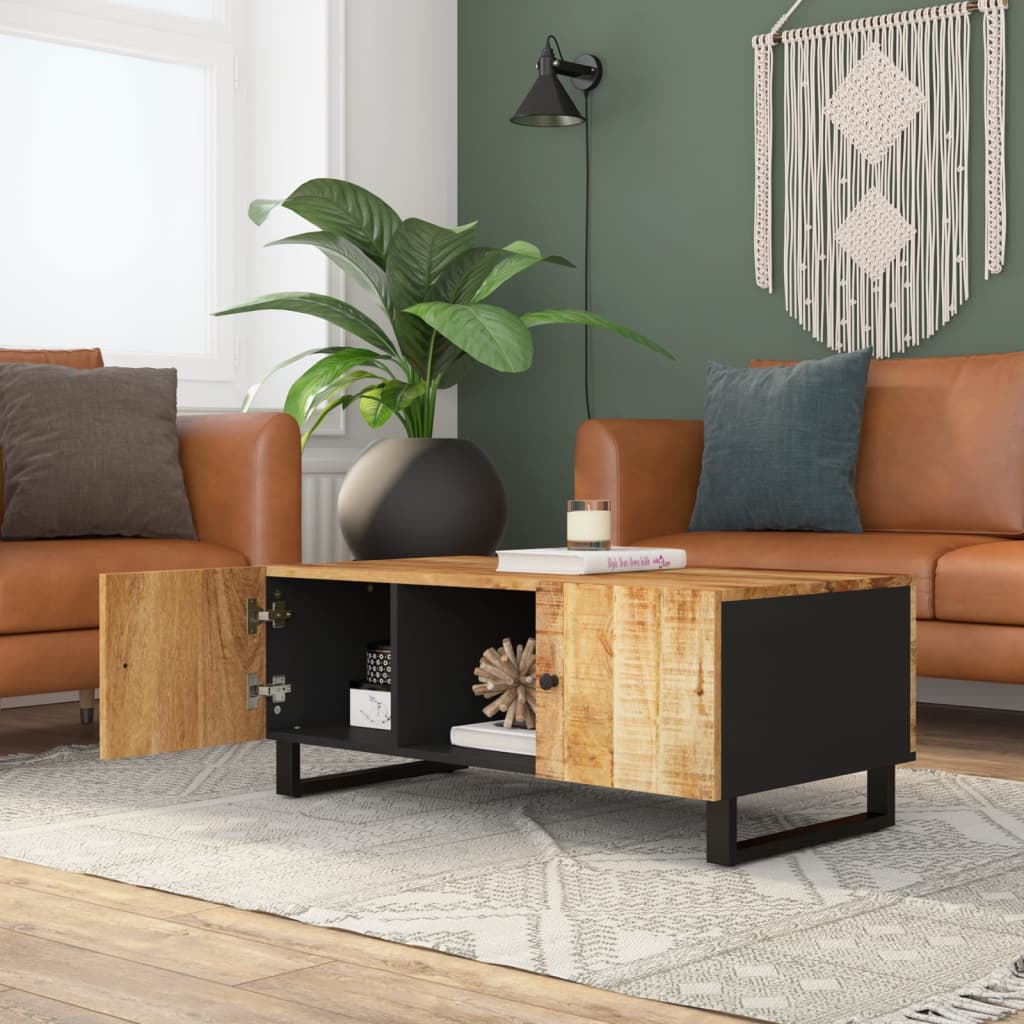 Salongbord 100x54x40 cm heltre mango og konstruert tre
