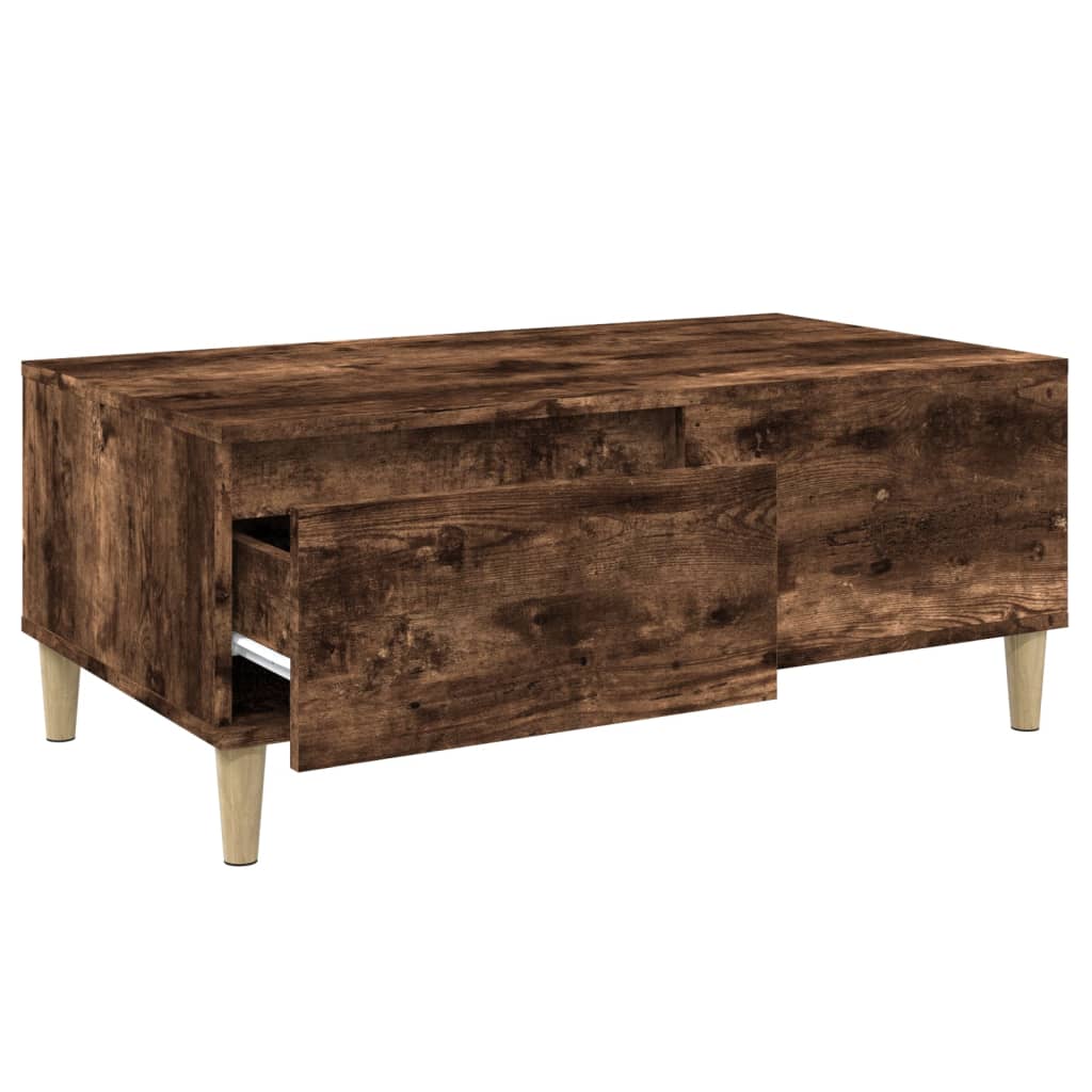 Salongbord røkt eik 90x50x36,5 cm konstruert tre