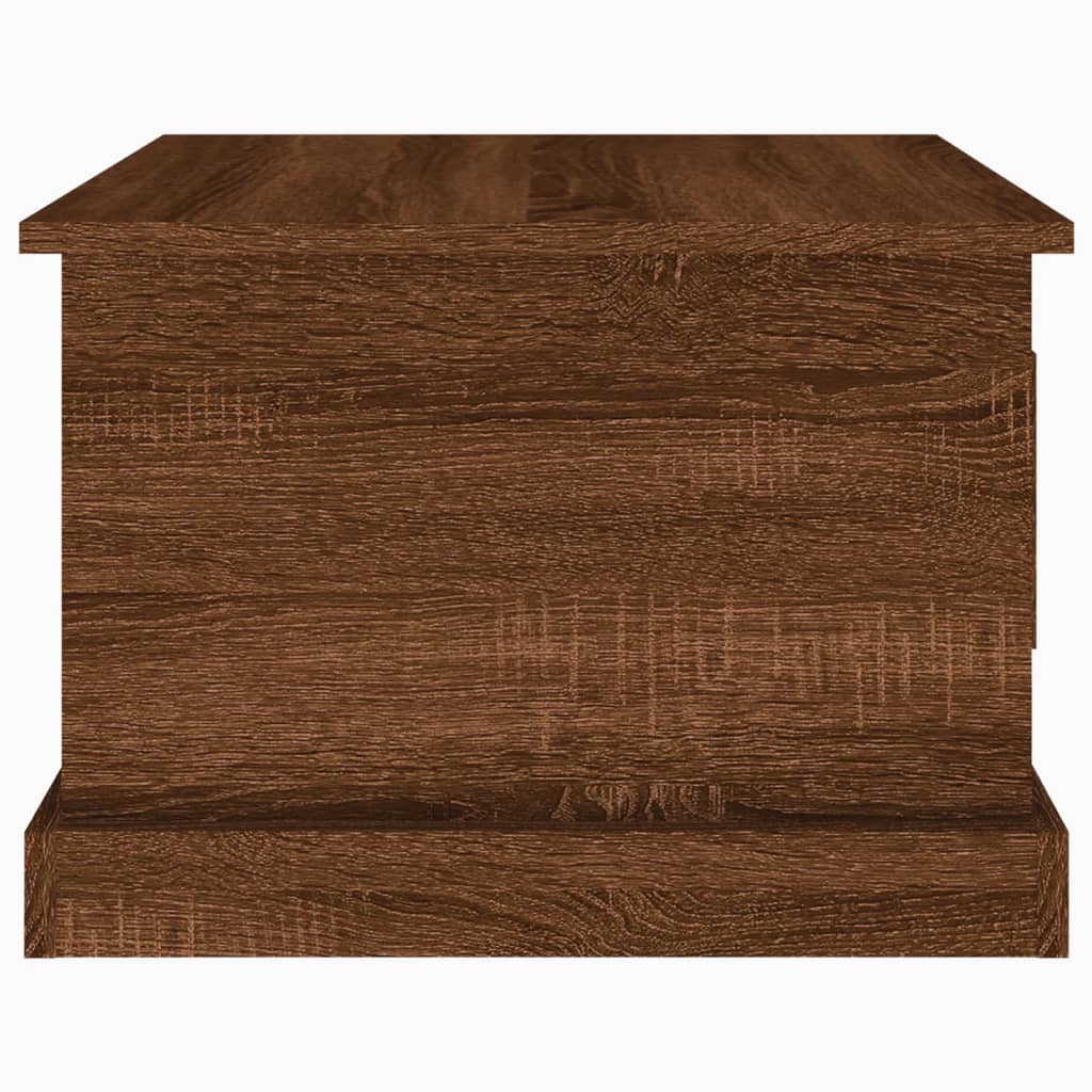 Salongbord brun eik 50x50x35 cm konstruert tre