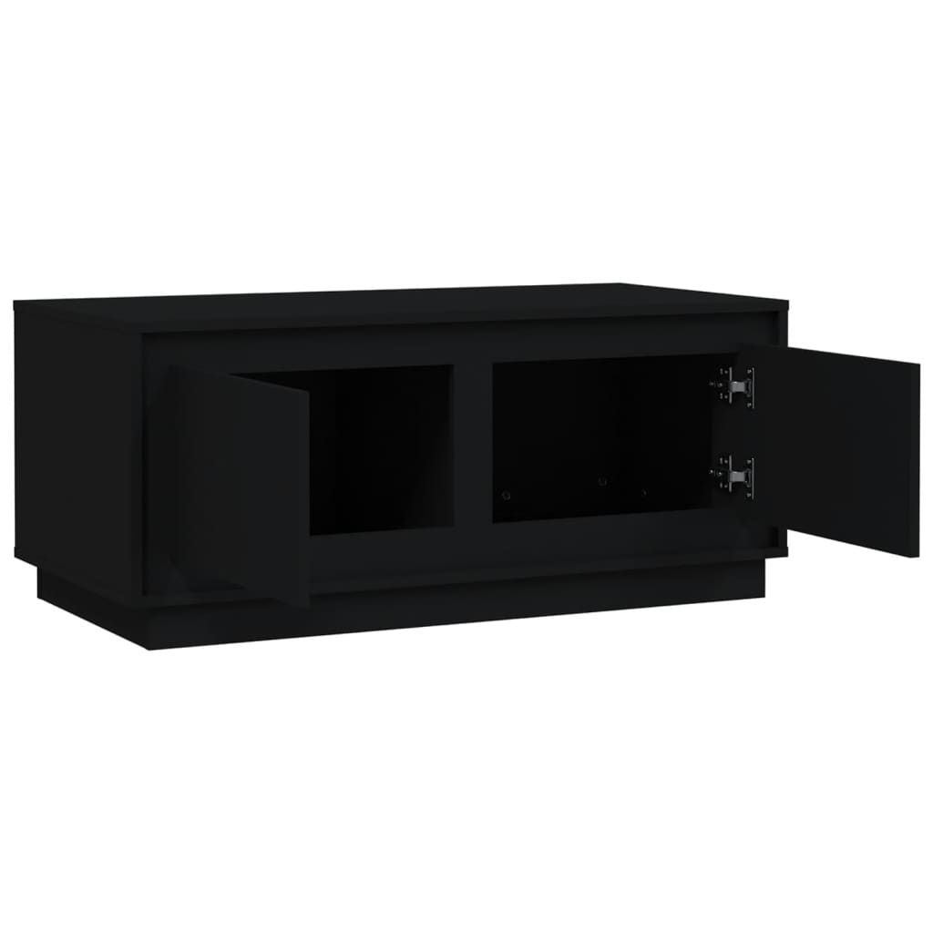 Salongbord svart 102x50x44 cm konstruert tre
