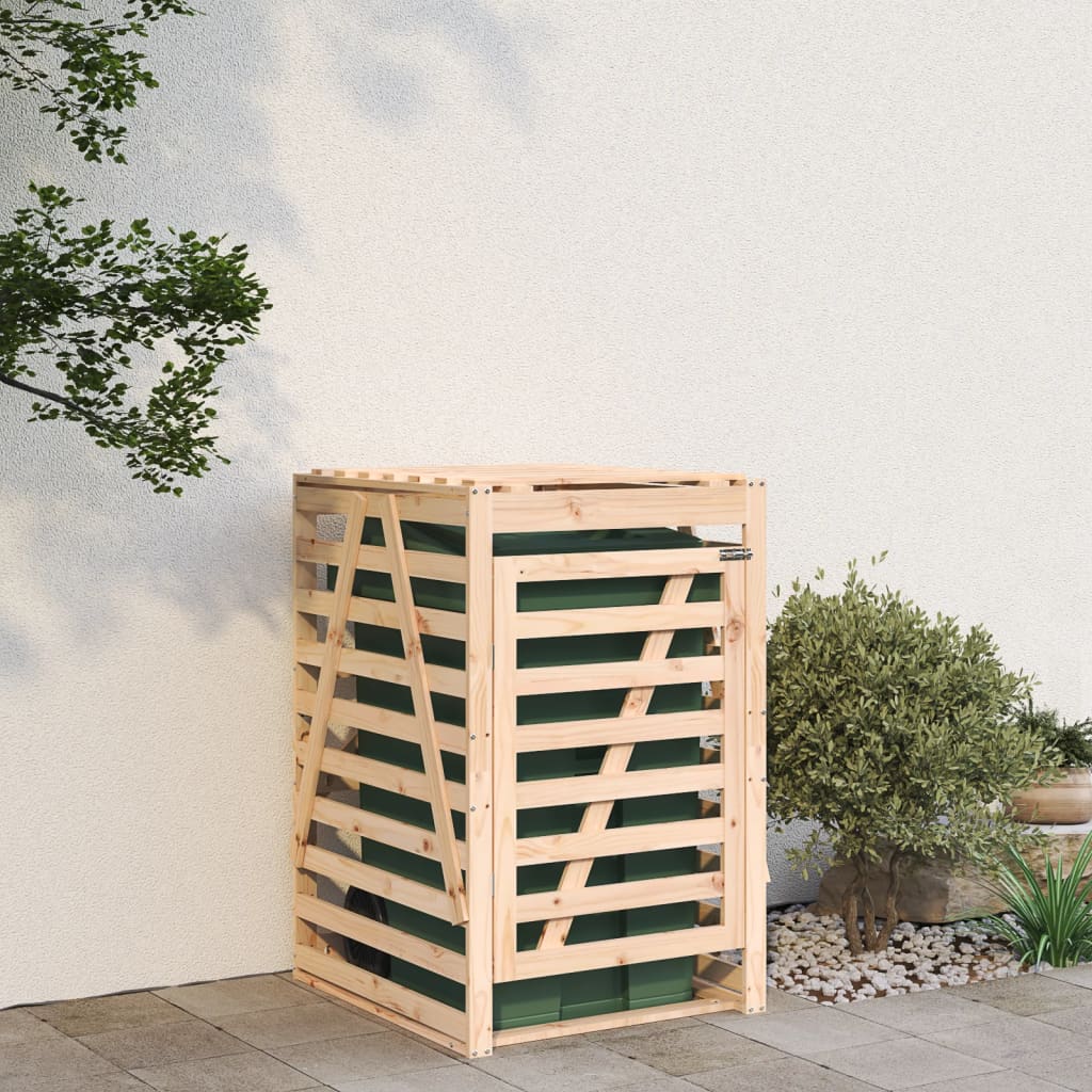 Søppeldunkskur 84x90x128,5 cm heltre furu