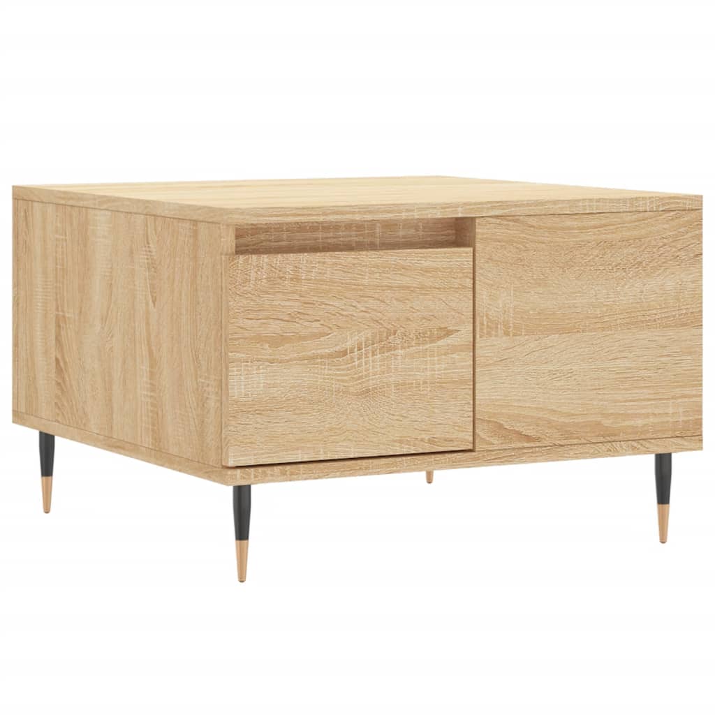 Salongbord sonoma eik 55x55x36,5 cm konstruert tre