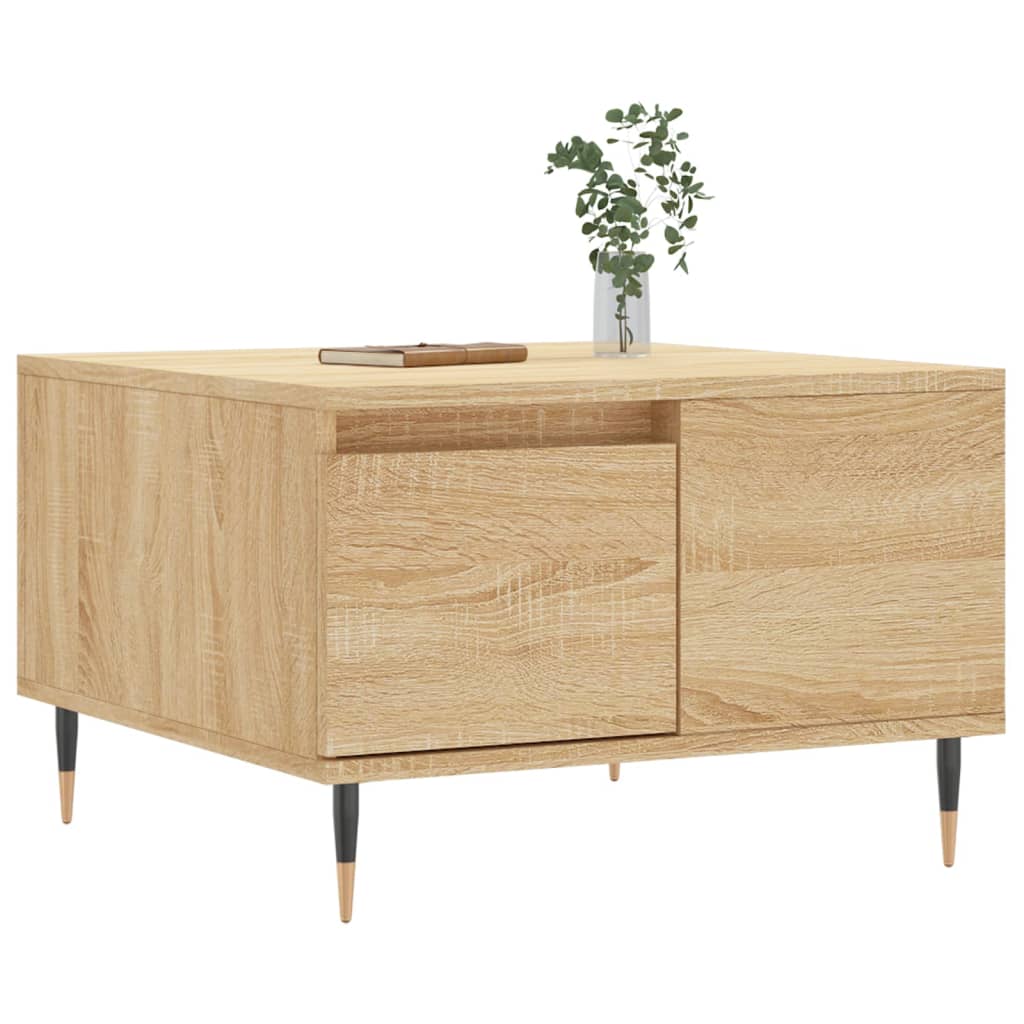 Salongbord sonoma eik 55x55x36,5 cm konstruert tre