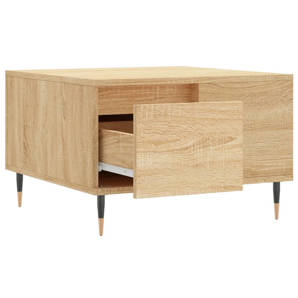 Salongbord sonoma eik 55x55x36,5 cm konstruert tre
