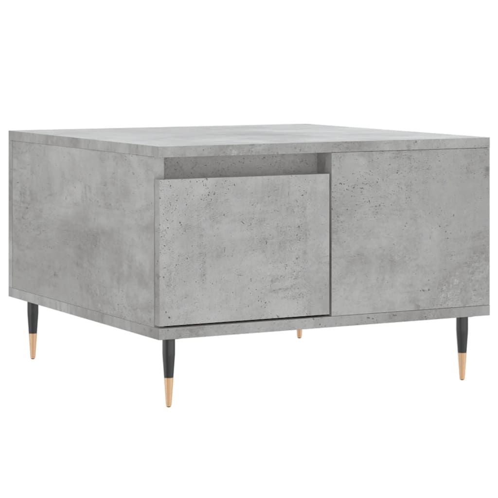 Salongbord betonggrå 55x55x36,5 cm konstruert tre