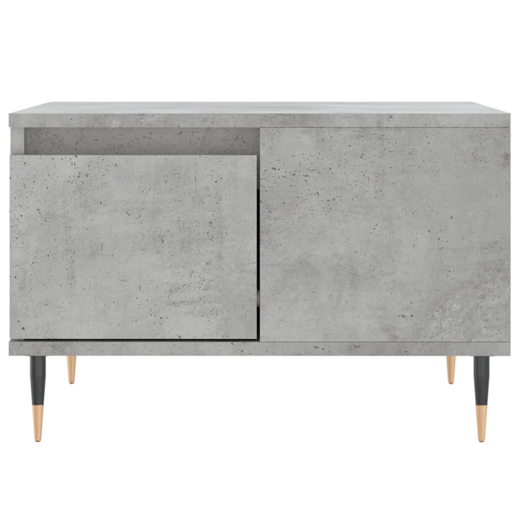 Salongbord betonggrå 55x55x36,5 cm konstruert tre